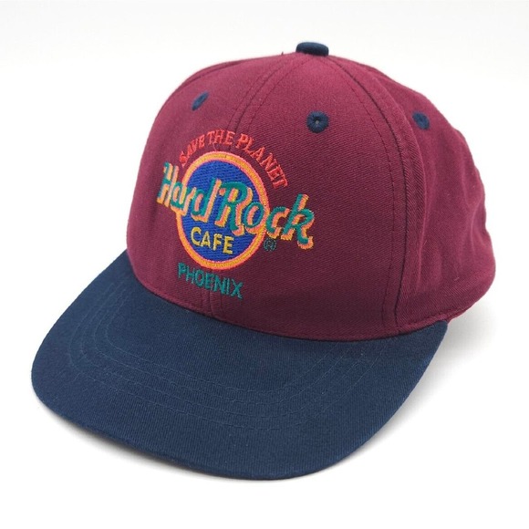 Hard Rock Cafe Phoenix Youth Kids Save The Planet Snapback Embroidered Hat Cap - Picture 1 of 7